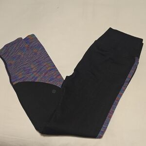 Lululemon Black and Multicolor Leggings